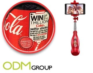 Coca-Cola Selfie Stick uses Competitive Promotion 